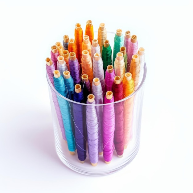 Kit broderie cu fire pastel